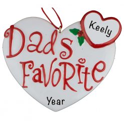 353 Dad's Favorite Personalized Christmas Ornament