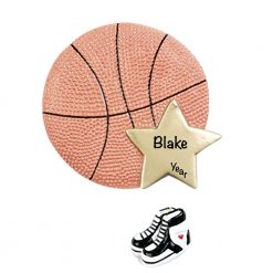 Basketball Star Personalized Christmas Ornament