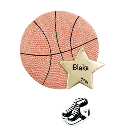 Basketball Star Personalized Christmas Ornament