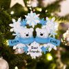 Personalized Polar Bear Family of 2 Christmas Ornament
