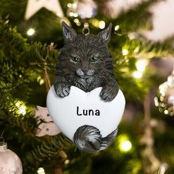 Personalized Mainecoon Cat Christmas Ornament