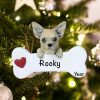 Personalized Chihuahua Christmas Ornament