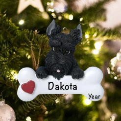Personalized Scottie Christmas Ornament