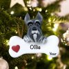 Personalized Schnauzer Christmas Ornament