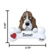 Basset Hound Personalized Christmas Ornament