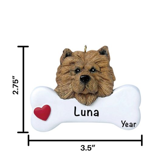 Chow Chow Personalized Christmas Ornament