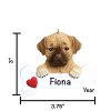 Puggle Personalized Christmas Ornament