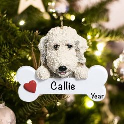 Personalized Labradoodle Christmas Ornament