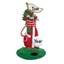 Golf Bag Personalized Christmas Ornament