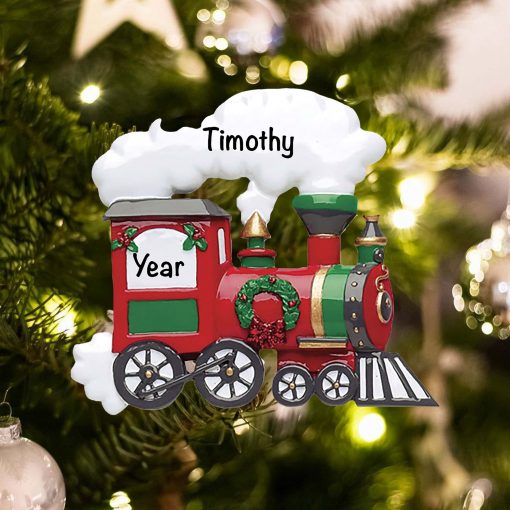Personalized Train Christmas Ornament