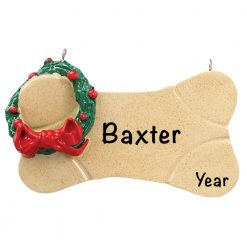 Brown Bone Personalized Christmas Ornament