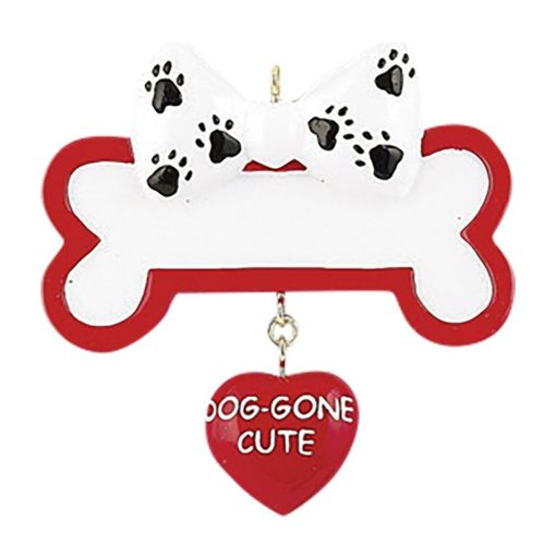Dog Gone Cute Personalized Christmas Ornament - Blank