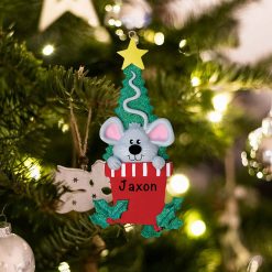 Personalized Mouse Christmas Ornament