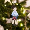 Personalized Drummer Girl Christmas Ornament