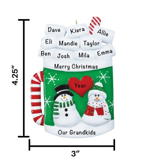 Mug Personalized Christmas Ornament