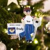 Personalized New Drivers License Boy Brown Hair Christmas Ornament