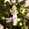 Personalized Nurse Blonde Christmas Ornament
