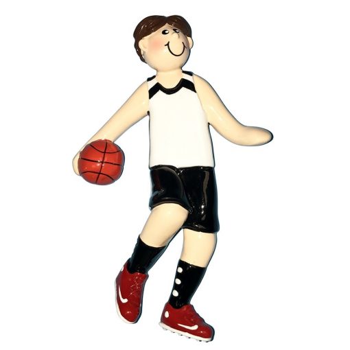 Basketball Boy Personalized Christmas Ornament - Blank
