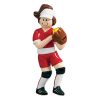 Softball Girl Brown Hair Personalized Christmas Ornament - Blank