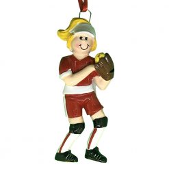 Softball Girl Personalized Christmas Ornament - Blank