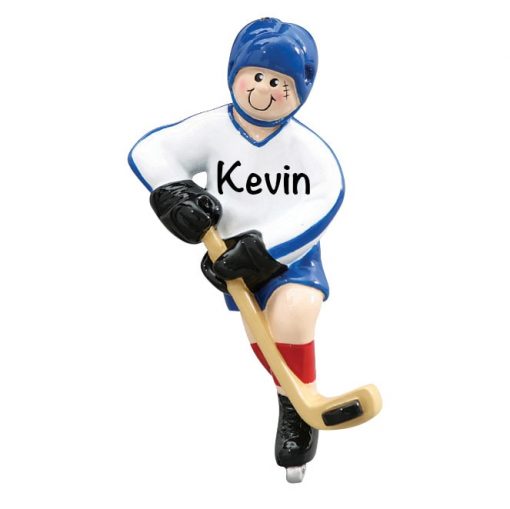Ice Hockey Player Personalized Christmas Ornament