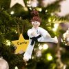 Personalized Karate Girl Christmas Ornament