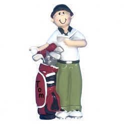 Golf Guy Personalized Christmas Ornament
