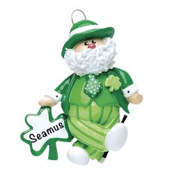 Irish Santa Personalized Christmas Ornaemnt