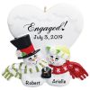 Engaged Personalized Christmas Ornament