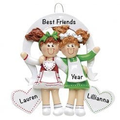 Friends Sisters Personalized Christmas Ornament