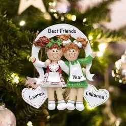 Personalized Friends Sisters Christmas Ornament