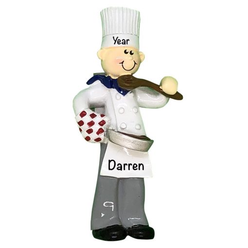 Chef Boy Personalized Christmas Ornament