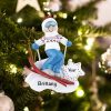 Personalized Ski Girl Christmas Ornament