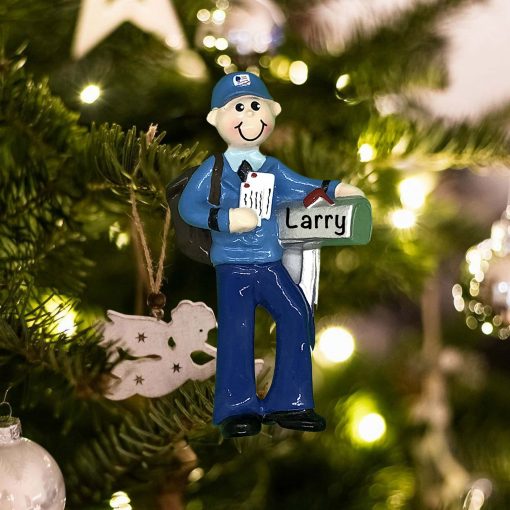 Personalized Mailman Christmas Ornament