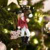 Personalized Horse Girl Blonde Christmas Ornament