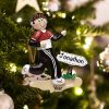 Personalized Runner Guy Christmas Ornament