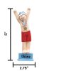 Swimmer Guy Platform Personalized Christmas Ornament