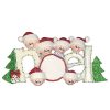 Noel Family of 6 Personalized Christmas Ornament - Blank