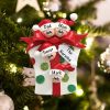 Personalized Gift Box Family of 4 Christmas Ornament