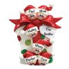 Gift Family of 6 Personalized Christmas Ornament