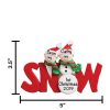 Snow Couple Personalized Christmas Ornament