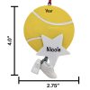 Tennis Star Personalized Christmas Ornament Gift