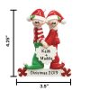 Santa Helper Couples Personalized Christmas Ornament