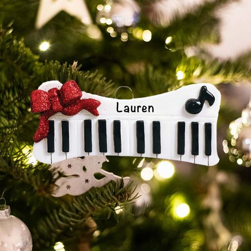Personalized Keyboard Christmas Ornament