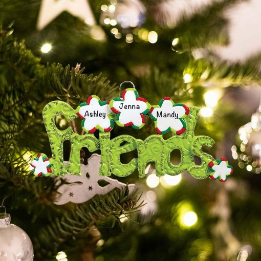 Personalized Friends Christmas Ornament