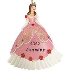 Princess Christmas Ornament - Personalized Princess Ornament for Christmas Tree - Holiday Traditions Gift