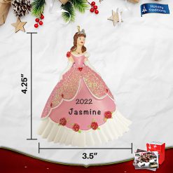 Princess Christmas Ornament - Personalized Princess Ornament for Christmas Tree - Holiday Traditions Gift
