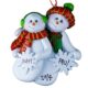 Snowflake Couple Personalized Ornament