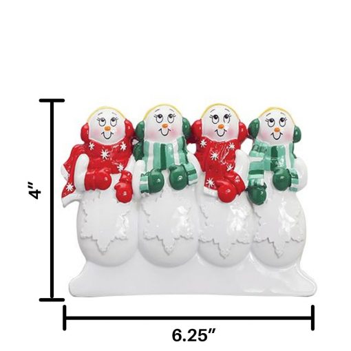 Snow Family of 4 Table Top
