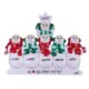 Snowman Table Top Family of 6 Personalized Ornament
